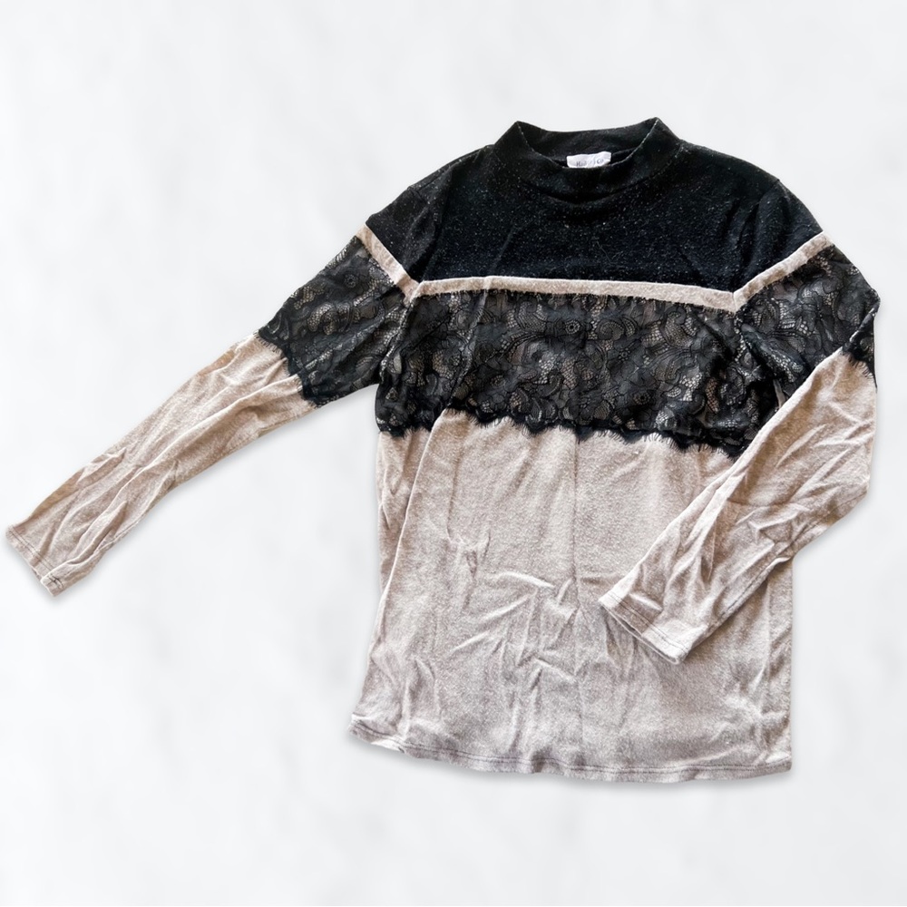 Hailey & Co. Black Lace Long Sleeve